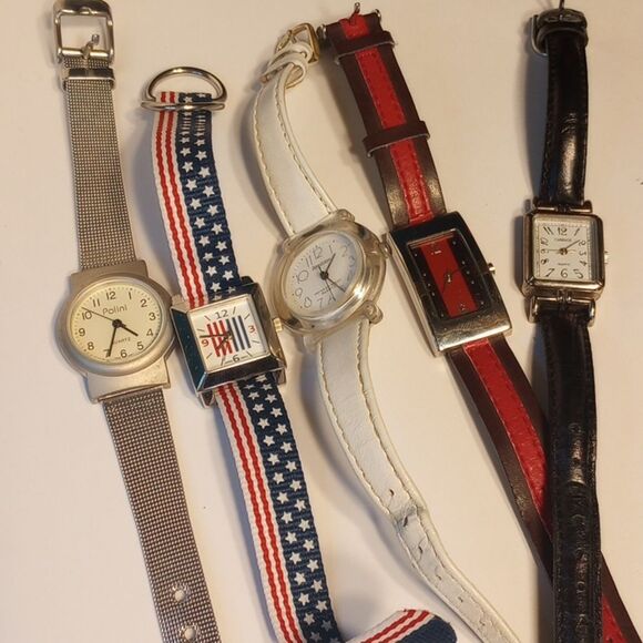 Set of Five 1990's Watches; Armitron, Carriage & Polini - Picture 1 of 16